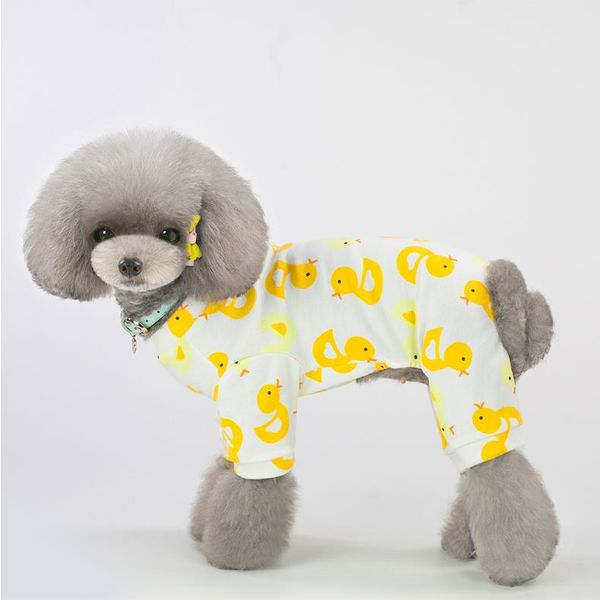

spring summer est pet four feet cotton home outfit dog pajamas leisure cartoon fruit pattern pet pajamas