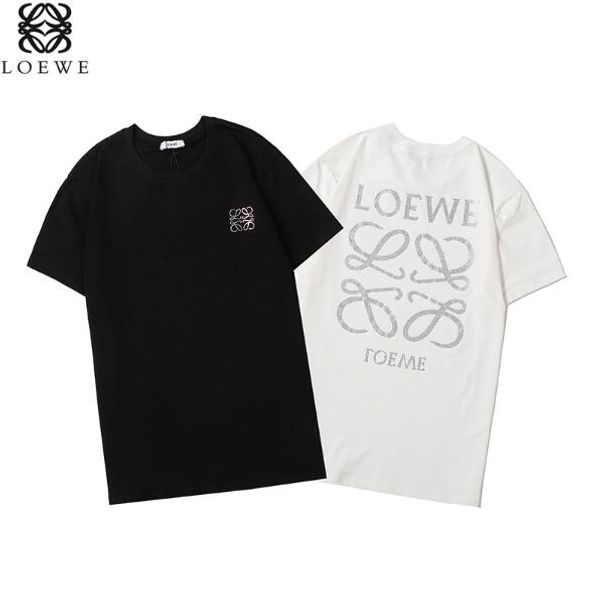 

womens mens 2019 new fashion t shirt with brand letter print fashion designer tees short sleeve casual t-shirt s-2xl, White
