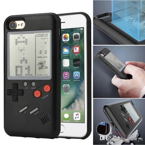 

new 3d silicone abs russian game retro gameboy consoles phone back game case tpu for iphone xs max xr x 6 7 8 plus 10 cover protective shell