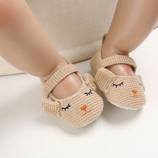 

au newborn baby shoes princess girl soft sole crib shoes knit cartoon prewalkers