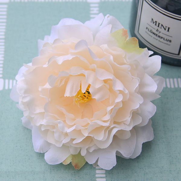 

50pcs/lot 13cm peony flower head silk artificial flower wedding decoration diy garland craft flower
