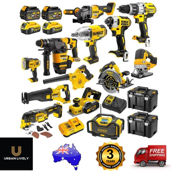 

Dewalt xr cordle 13pce mega combo kit li ion bru hle dcz1396t2p2 xe