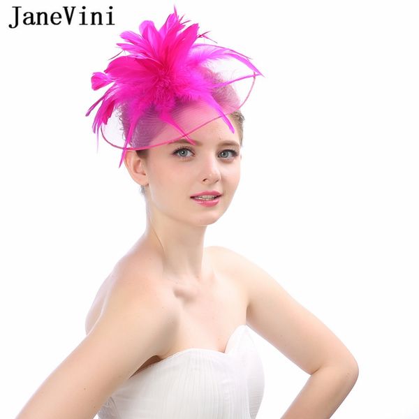 

janevini new fashion womens wedding hats vintage feather bridal hats hair wedding accessories bride birdcage fascinators