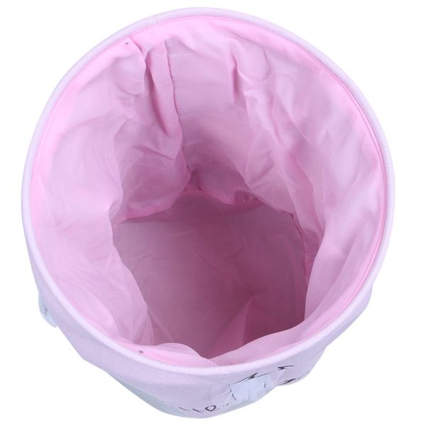 

35*40cm pink laundry basket for dirty clothes cotton ballet girl bow print toys organizer home storage & organization