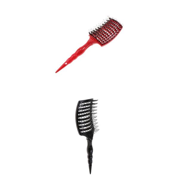 

2pieces hair comb hairdressing hair brush salon brush for curly long hairs, Silver