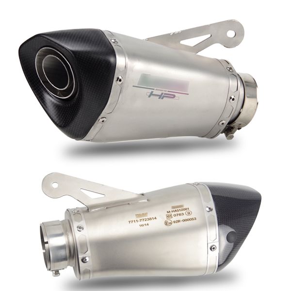 

60mm 65mm slip-on motorcycle exhaust muffler pipe with db killer e-mark escape moto for s1000rr 2015-2017 s1000r 2010-2016