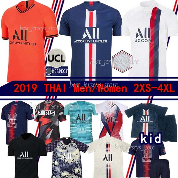 

Maillot de football kit 19 20 p g occer jer ey 2019 2020 pari mbappe icardi marquinho jer ey cami eta de futbol ilva icardi, Black;yellow