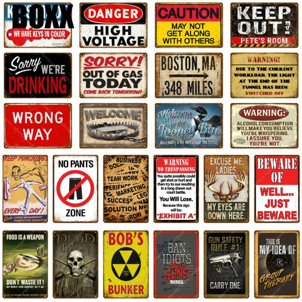 

предупреждающие знаки осторожно неправильно металла плакат опасности высокого напряжения знак для бар паб кафе домашнего декора старинные ст