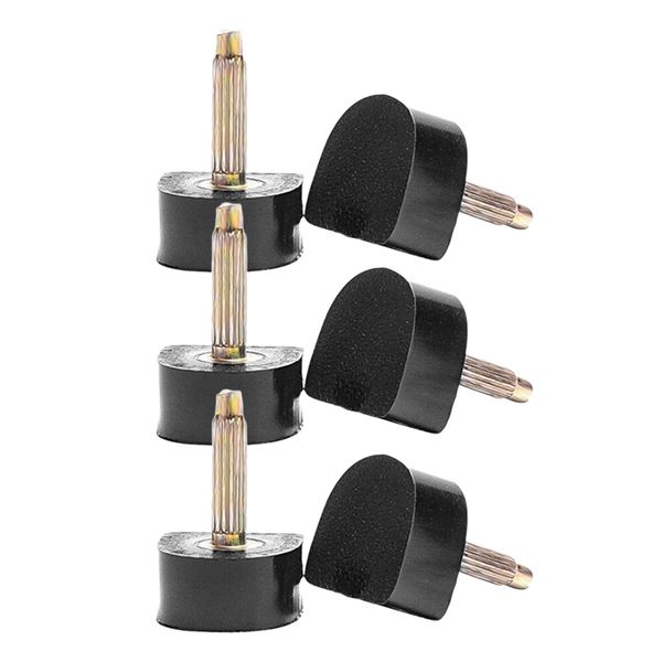 

3 pairs slim high heel shoes repair tips taps dowels replacements for women dowel lifts replacement heel sers protect, White;pink