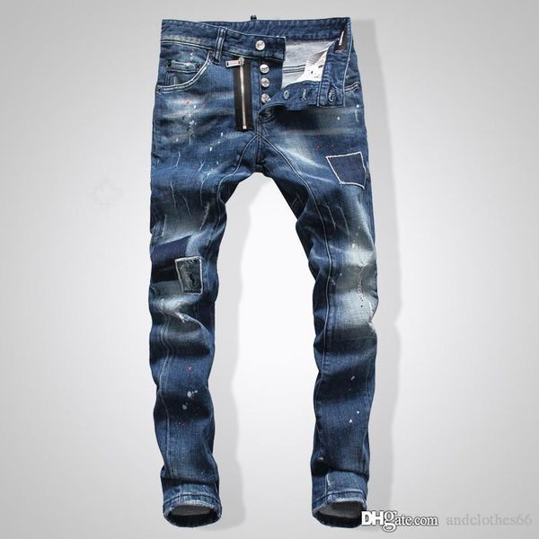 

нове trendymens дизайнеѬкие джин кѬака оки онкий микѬо-ђпѬђгой джинове бѬк, Blue