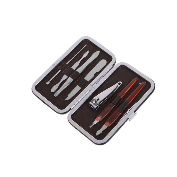 

7pcs men women stainless steel manicure pedicure nail clipper set travel grooming