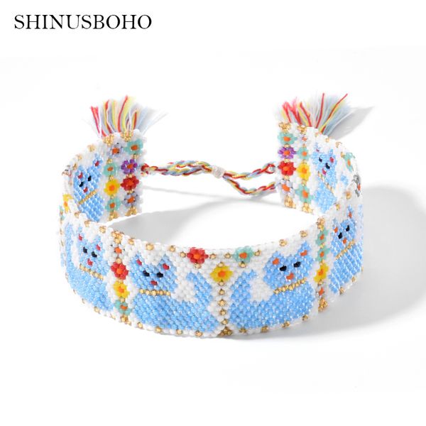 

blue cat miyuki бисер браслет boho pulseras mujer moda 2020 браслеты cactus лета женщин ювелирные изделия дружба лучшие подарки, Golden;silver