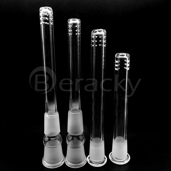 Difusor de vidro do downstem de vidro 14mm a 14mm, 18mm a 18mm, 14mm a 18mm masculino fêmea do vidro para baixo a haste para tubos de água dos bongos da água de vidro