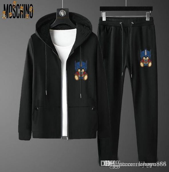

люди вскользь костюмы devil eye letter печать sweatsuits hommes jogger fit костюмы pollover с капюшоном толстовки длинные брюки oufits sizem, Gray
