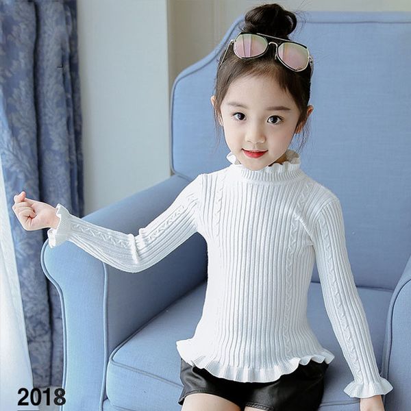 

knit new arrival toddler sweater girls winter autumn spring children sweaters tee baby girls knitwear 2018 white black grey, Blue