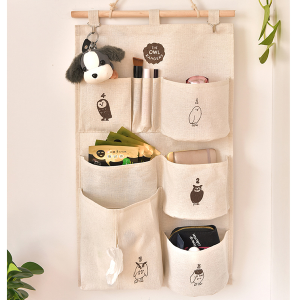 

saving space 9 pockets home wall hanging organizer storage toys paper tissues glasses bedroom bathroom organizer container
