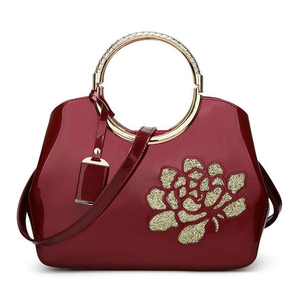 

luxury handbags casual shoulder messenger bagssolid patent leather women fashion bags ladies simple sac a main tote bag