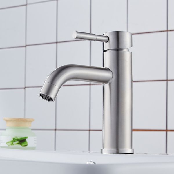 

bathroom faucet stainless steel chrome bath basin faucet cold water mixer sink tap single handle deck mounted tap waterfall