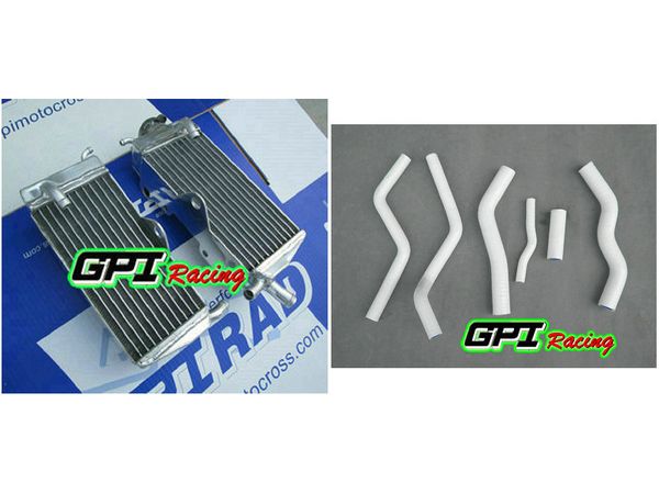 

aluminum radiator & white hose for cr125r/cr125 1990-1997 91 92 93 94 95 96