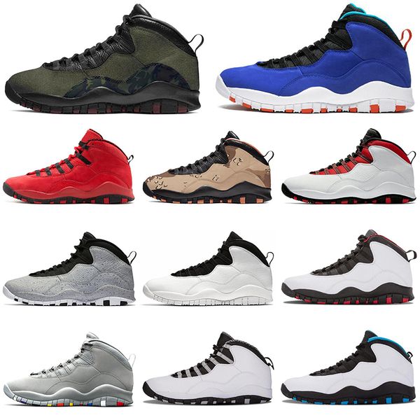 

New Air Jordan Retro 10 10s Westbrook Men Basketball Woodland Camo Tinker Steve Wiebe Shoes designer mens trainers sports sneakers