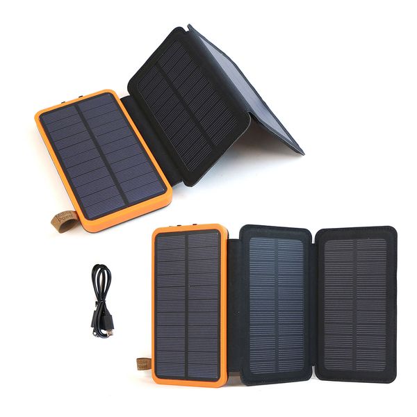

solar external battery 10000mah power bank real solar powered powerbank for iphone 5s se 6 6s iphone 7 8 x samsung lg htc.