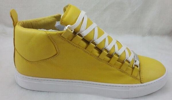 

men classic genuine leather women arena brand flats sneakers male high shoes men fashion casual lace up shoes big size 36-47l14, Black