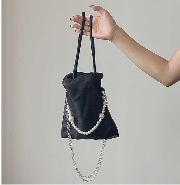 

women bag canvas cross body women bag chain fashion casual shoulder messenger pearl