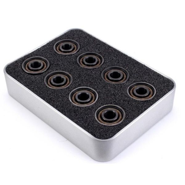 

16pcs 608 подшипник abec 9 керамических болл роликовых коньки подшипник balineras скейтборд стал бал гонка конек керамических шарового подши