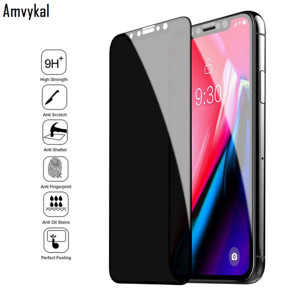 

40 degrees anti-spy protective glass for iphone 11 pro xr xs max privacy screen protector for iphone 8 7 6s plus tempered glass