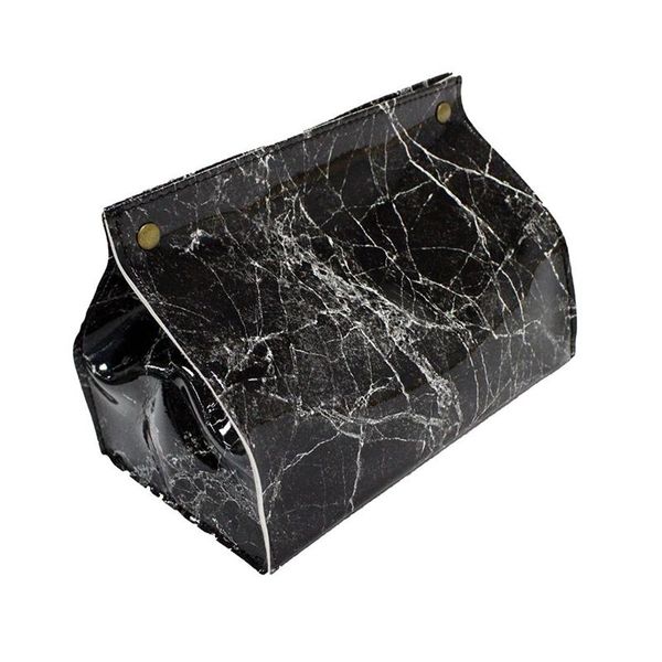

1pc marble style tissue box leather napkin holder pu leather tissue box car accessories