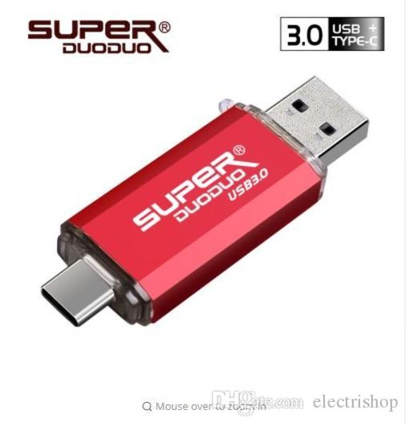 

promotion colorful usb 3.0 type-c metal usb flash drive pendrive 16gb 32gb 64gb 128gb key usb stick pen drive flash usb3.0 for typec phone