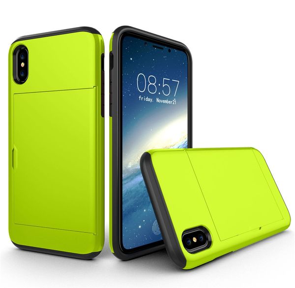 

Double card holder lot hockproof wallet protective phone cover with tough heavy duty ilicone card ca e for iphone 11 x x 8 7