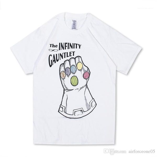 

tshirts summer men women white printed gauntlet letters t shirt tees avengers assemble, White;black