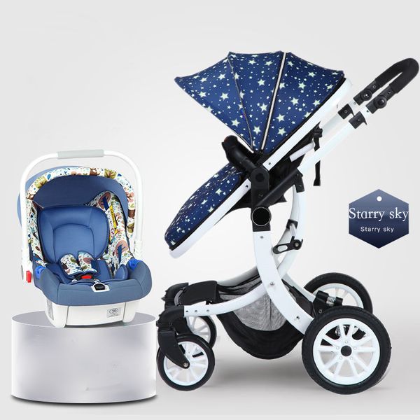 

chinoiserie baby carrier high landscape foldable 3 in 1baby stroller 2019 new baby car portable fashion four wheel baby stroller