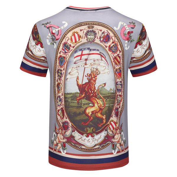 

2019ss summer street wear fashion italian 3 d printing men with smooth silky cotton tshirt casual women tee t-shirt m-3xl b4, White;black
