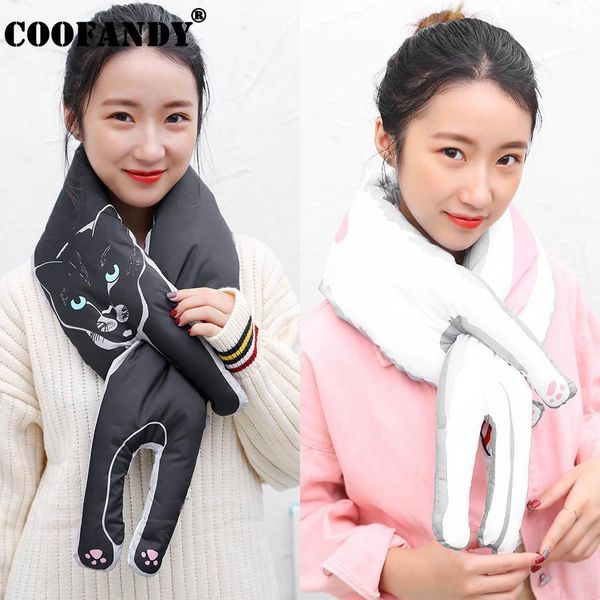 

животный шарф шеи теплой зимы толстые женская мода cute printed, Blue;gray