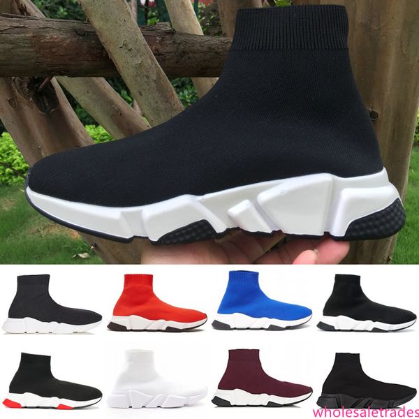 

designer sock shoes triple black white men women fashion sneakers black yellow blue pink fashion mens trainer runner platform shoe