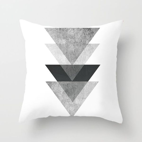 

creative geometric cushion cover cotton linen geometric throw pillow case for sofa home car decorative pillowcase cover
