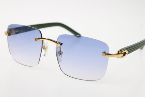 

marble green aztec rimless 8300816 designer green aztec arms sunglasses popular men or woman glasses, White;black