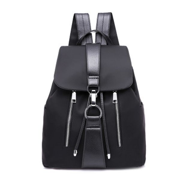 

fashion oxford backpack women nylon zipper lock small travel school bags for young student rucksack shoulder bag female backpack
