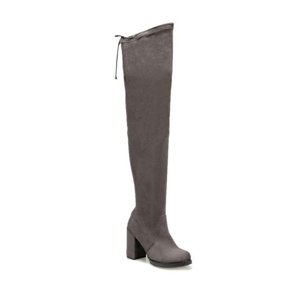 

flo morro77z gray suede women 's boots butigo, Black