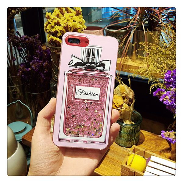 

quicksand case for iphone 8p/7p/6/p cola bottle ice cream perfume bottle