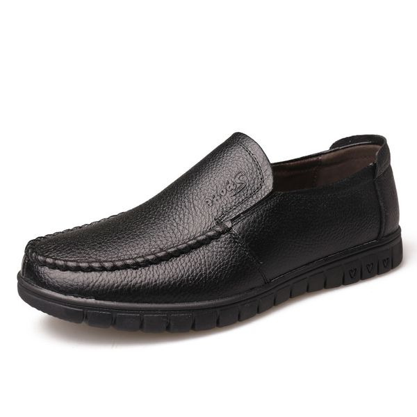 

aecbuy mens shoes formal slip on casual shoes men leather dress men leather dress leathernzzxta4, Black