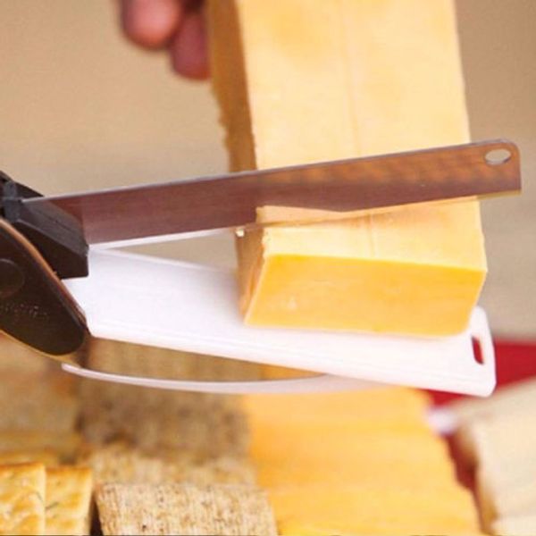

new clever cutter scissors knife for vegetables multipurpose fruit easy tool slicer cutter kitchen accessories cooking tools
