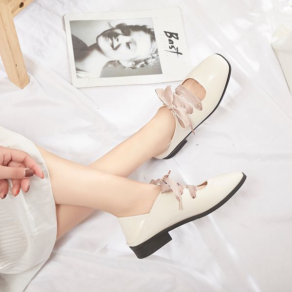 

spring fashion shallow mouth lace-up women flat shoes casual loafers women shoes designers mocasines mujer u19-88, Black