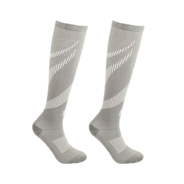 

socks compression stockings pressure varicose vein stocking knee high leg support stretch pressure circulation, Black