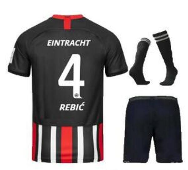 

New 2019 20 et ock frankfurt occer jer ey 19 20 home black fernande rebic jovic haller ko tic muller kit