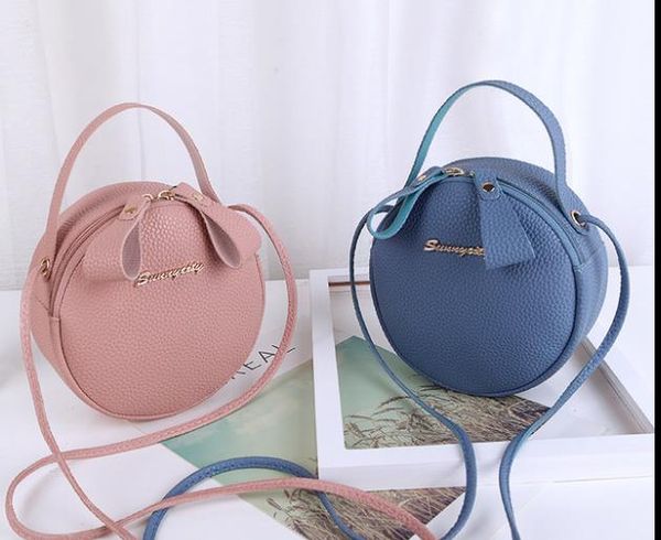 

2020 new cute little round one shoulder diagonal portable cosmetic bag designer small bag wild drop shipping