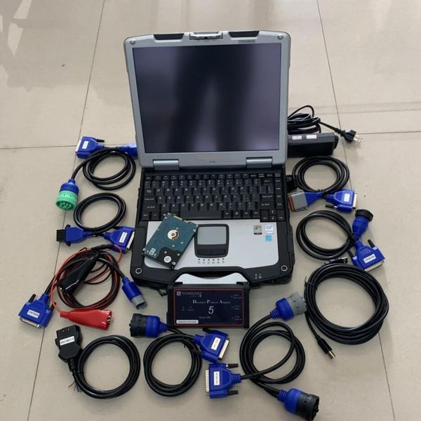 

diesel truck diagnostic tool dpa5 dearborn protocol adapter 5 heavy-duty with lapcf30 pc touch screen toughbook windows7