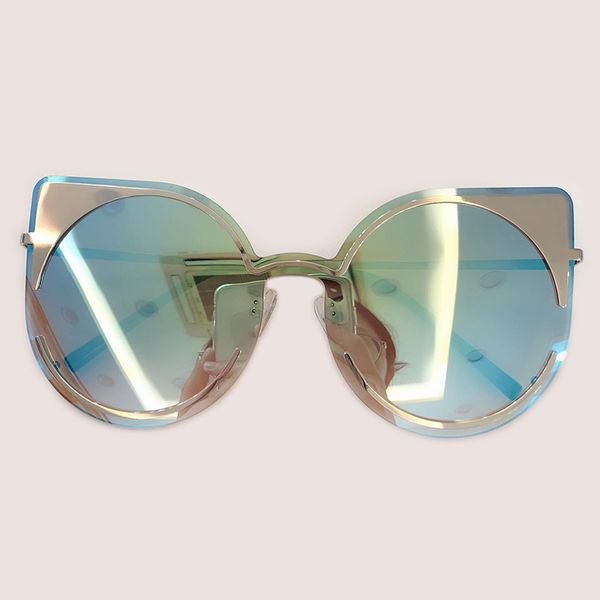 

2019 female cat eye sunglasses women retro designer oversize sun glasses designer shades ladies oculos lfl818, White;black